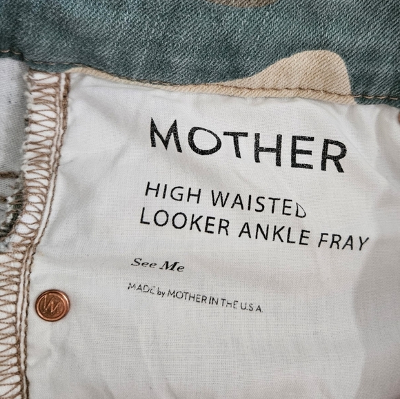MOTHER Camo High Waisted Looker Ankle Fray - Picture 6 of 12